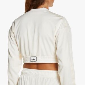 ALO Yoga Cream Bomber Jacket